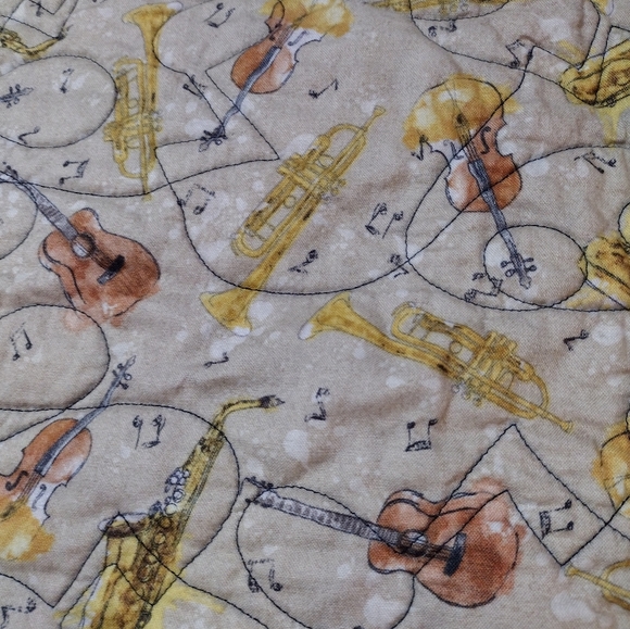 Music City Nashville TN Quilted Blanket custom unique twin /Lap 70×50 - Picture 3 of 13